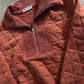 Deep Camel Quilted Pullover