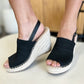 Rae Peep Toe Wedge Sandals