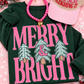 Merry & Bright Polka Dot Trees Sweatshirt