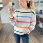 Happy Days Stripe Pointelle Sweater