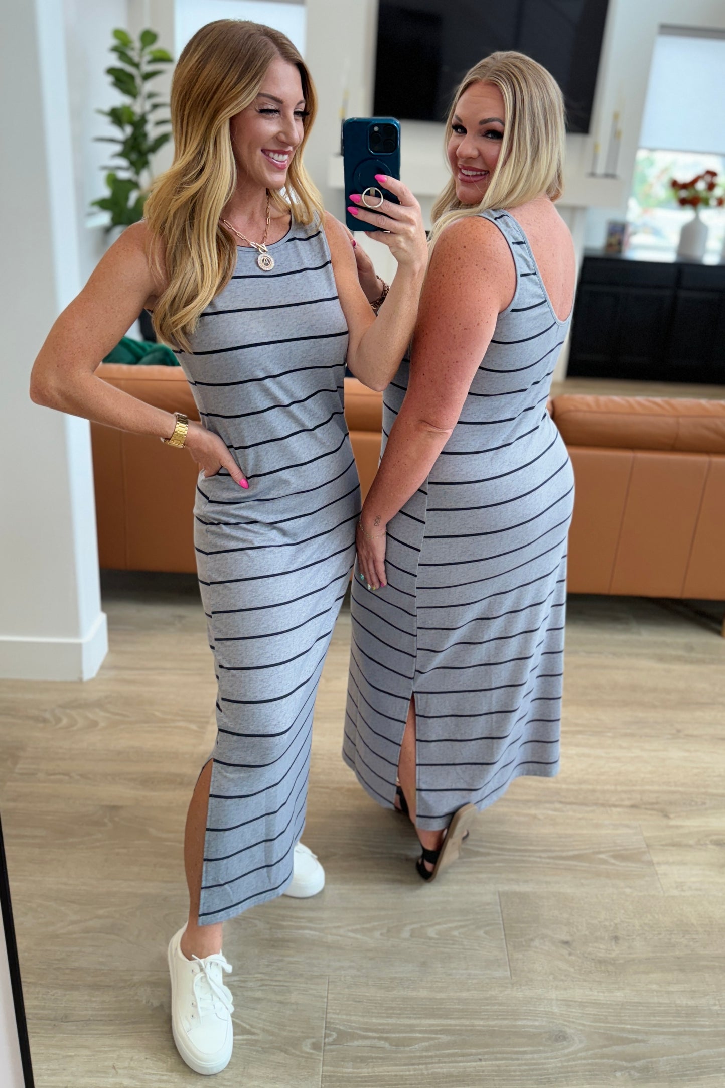 Classic Stripe Maxi Dress