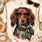 Dachshund With Scarf