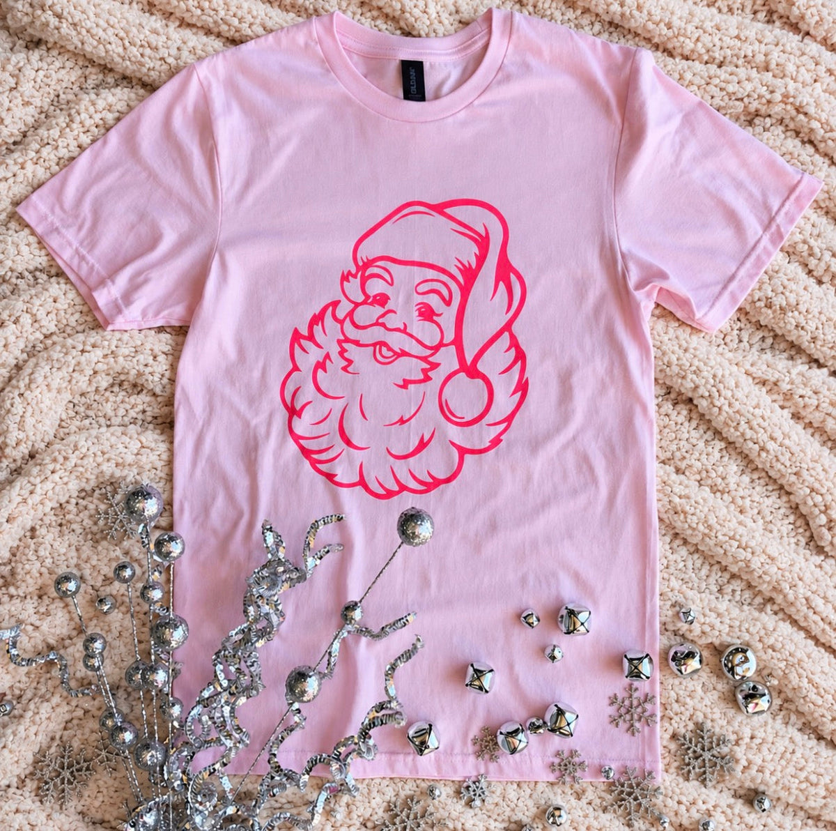 Preorder: Pink Santa Tee — image 2