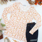 Long Sleeve Sarah Ruffle Top - Autumn Vines
