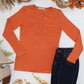 Georgia Long Sleeve Top - Pumpkin Spice