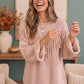 Fringe Forward Cozy Knit Sweater