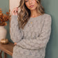 Family Dinner Pointelle Oversized Sweater