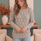 Family Dinner Pointelle Oversized Sweater