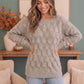 Family Dinner Pointelle Oversized Sweater