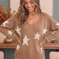 Reach For The Stars V Neck Sweater