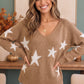 Reach For The Stars V Neck Sweater
