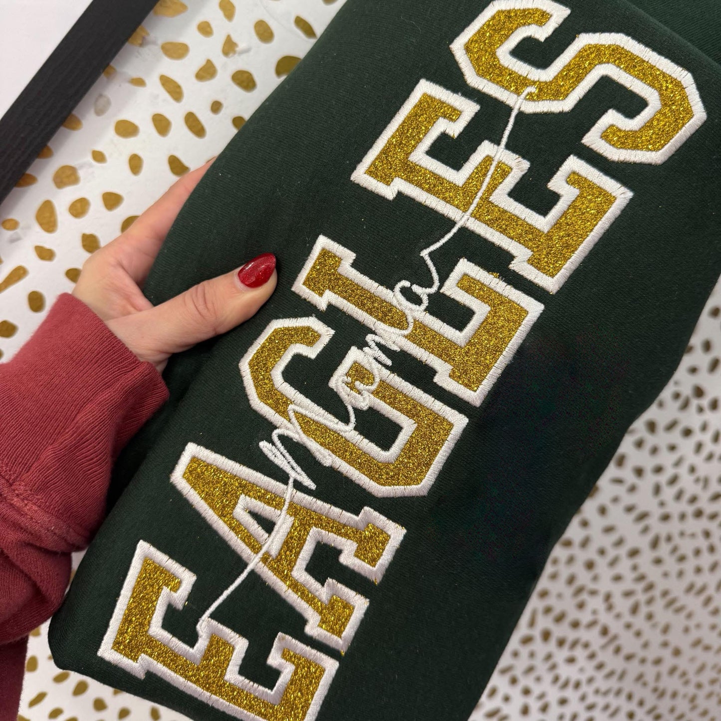 Glitter Applique + Word Custom Sweatshirt Preorder // ships in 1-2 weeks