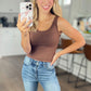 Carefree Seamless Reversible Tank in Brown