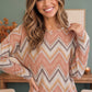 Chevron Dreams Long Sleeve Top