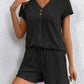 Sia Ribbed V-Neck Top and Shorts Set