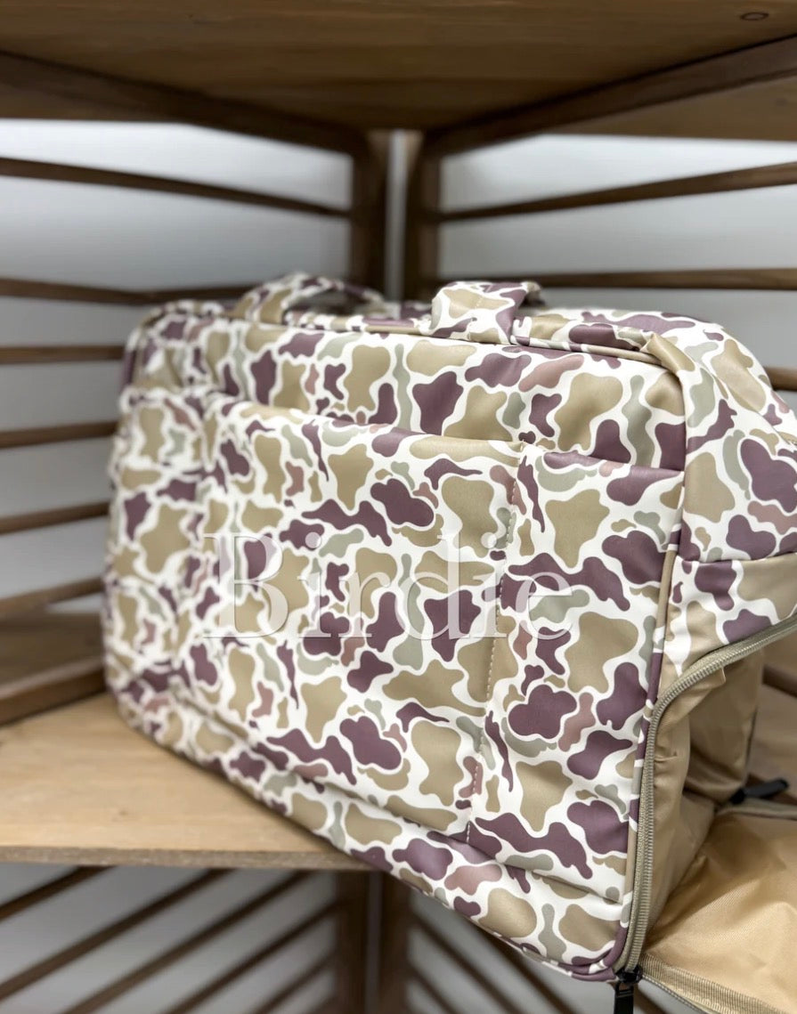PREORDER: Duck Camo Duffle Bag // eta 3-4 weeks
