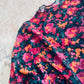 Rose Retro Floral Mesh Top