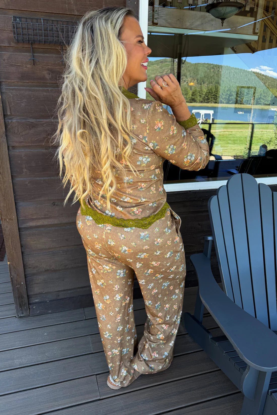 PREORDER: Floral & Lace Thermal Knit Lounge Sets // eta Sept