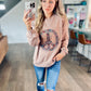 Floral & Peace Pullover