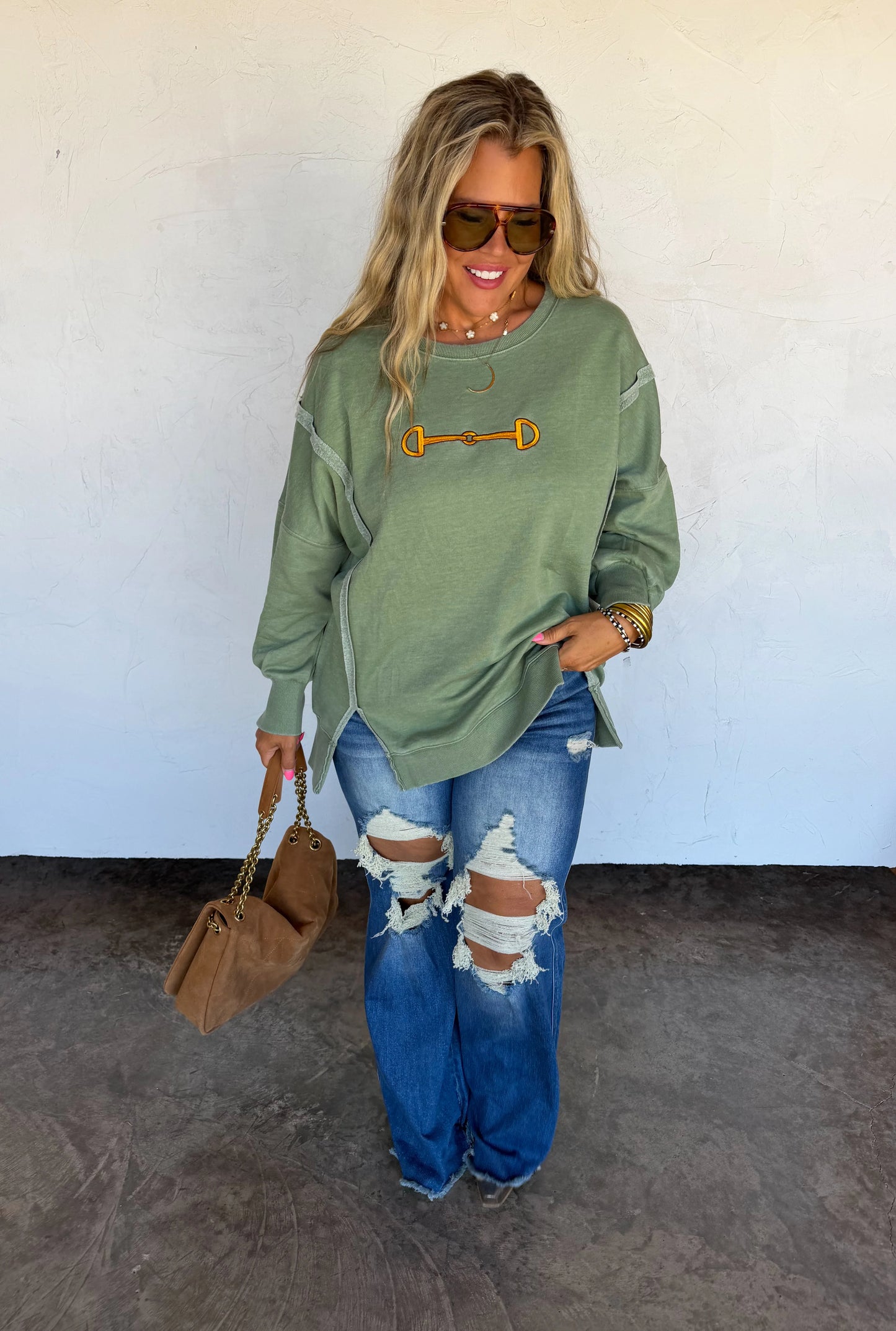 PREORDER: High Country Classic Embroidered Crew Pullover // eta October