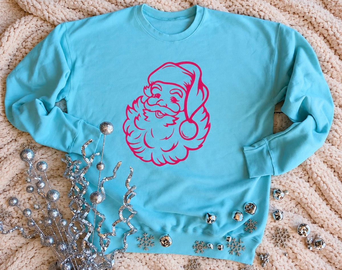 Preorder: Pink Santa Sweatshirt — image 3