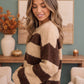 Potluck Cozy Stripe Button Front Cardigan