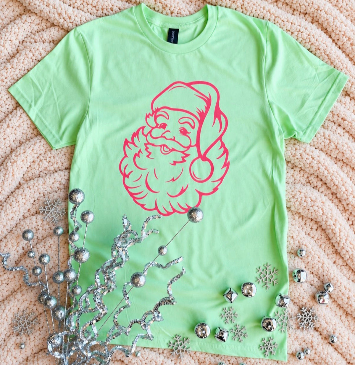 Preorder: Pink Santa Tee — image 3