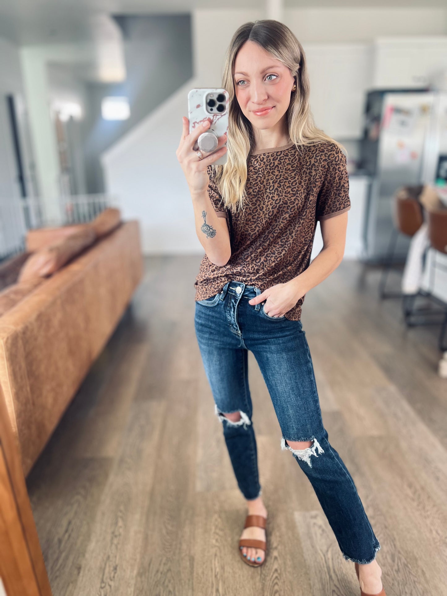 Favorite Animal Crew Tee in Chocolate