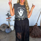 PREORDER: Autumn Blooming Maxi Skirt in BLACK // eta Sept - Oct.