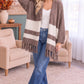 Borrow my Sweater Fringe Cardigan in Mocha
