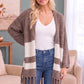 Borrow my Sweater Fringe Cardigan in Mocha