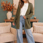 Cozy Days Open Knit Cardigan in Olive