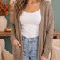 Cozy Days Ahead Open Knit Cardigan in Taupe