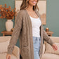 Cozy Days Ahead Open Knit Cardigan in Taupe