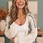 Chilly Cabin Evenings Open Front Cardigan