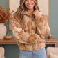 Homecoming Faux Fur Zip Up Jacket