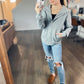 Cameron Full Zip Waffle Hoodie