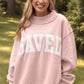 PREORDER: // Saved by Grace Embroidered Mock Neck Sweatshirt in Pink // ETA Sept-Oct