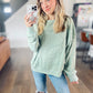 Sage Flower Pullover