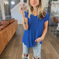 Effortless Shortsleeve Tee in Light Navy