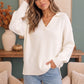 Collar Me Impressed Knit Sweater in Cream
