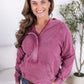 Ryker Vintage Wash Hoodie- Berry