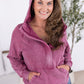 Ryker Vintage Wash Hoodie- Berry