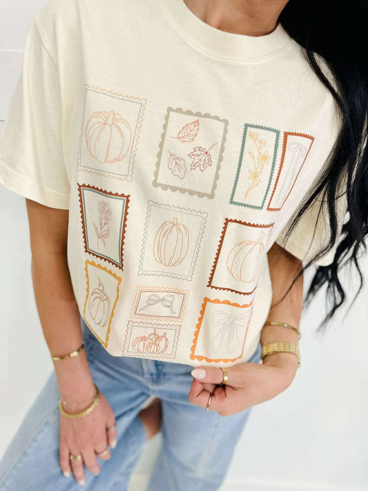 PREORDER: Fall Season Stamp Tee // ships 2-3 weeks