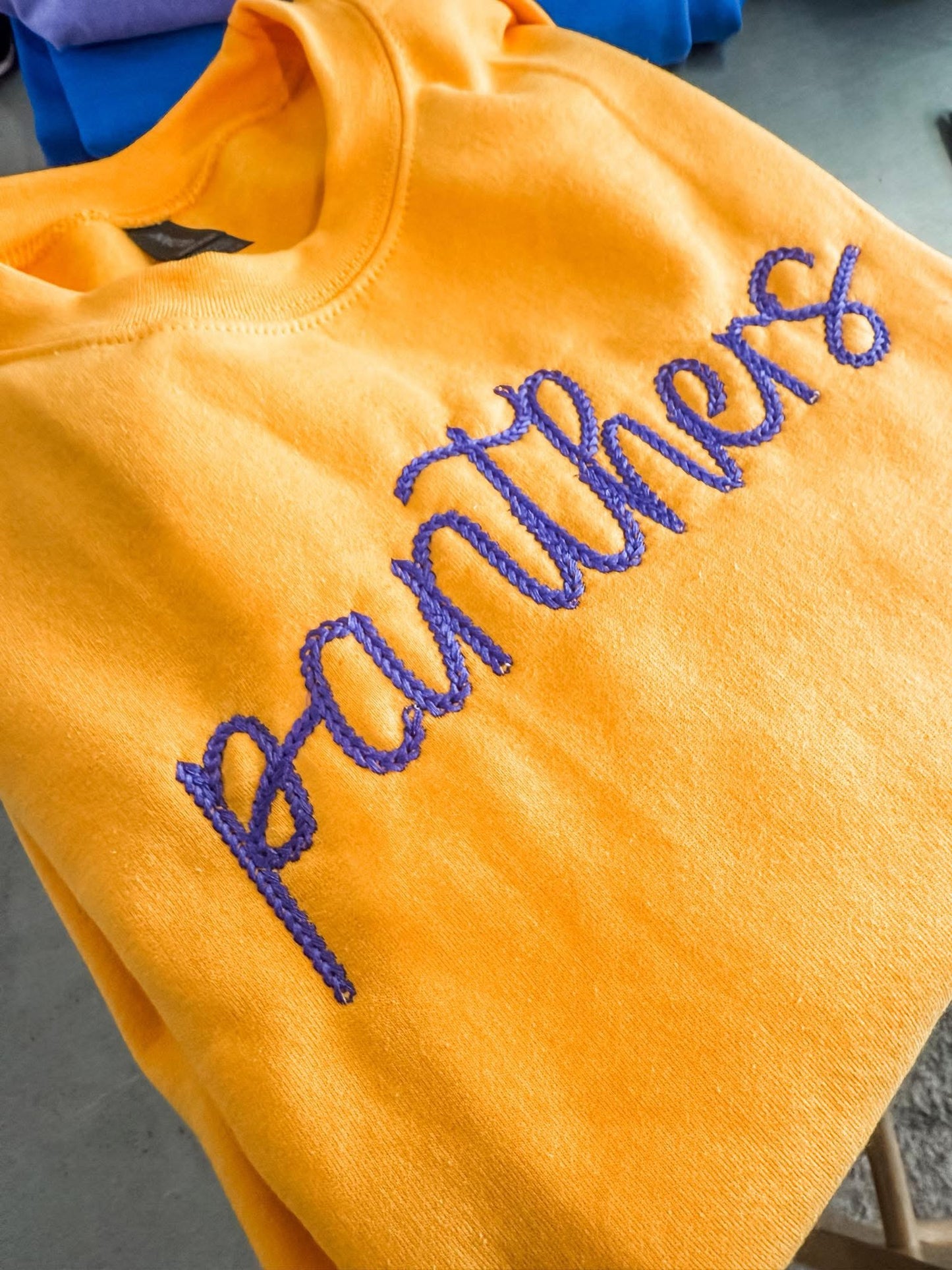 PREORDER: Custom Retro Stich Embroidery Sweatshirt // 1-2 weeks to ship