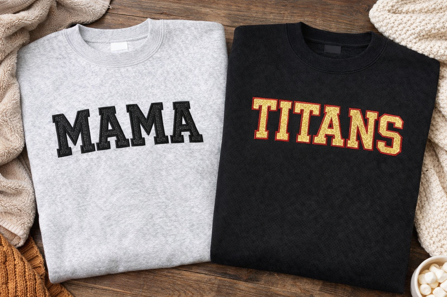 Glitter Applique Custom Sweatshirt Preorder // ships in 1-2 weeks