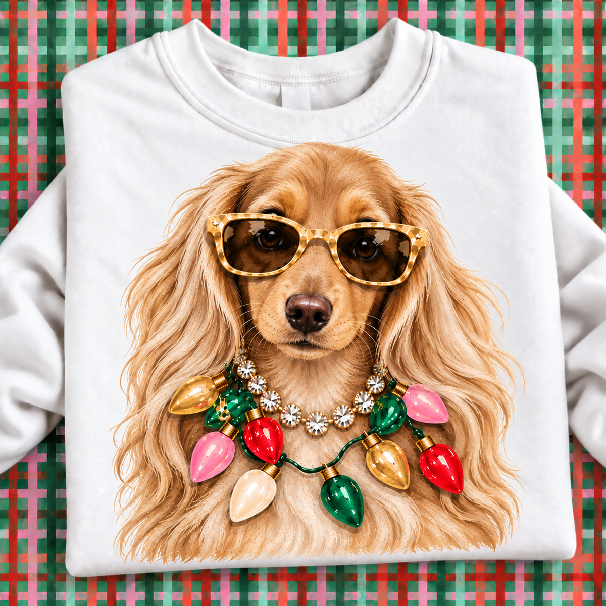 Cream Longhair Dachshund