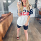 USA Print Boyfriend Tee