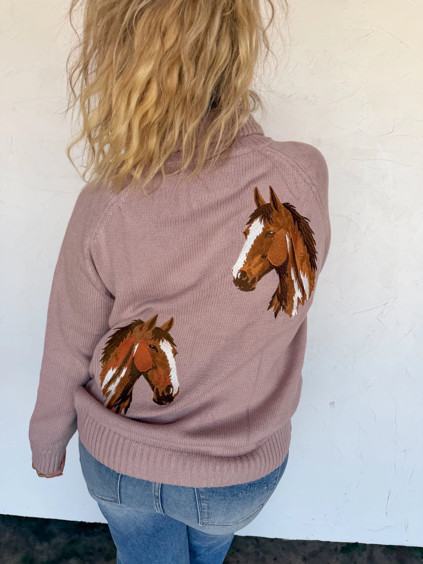 PREORDER: Field & Stable Embroidered Quarter Zip Pullover // eta October