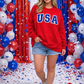 USA Glitter & Sequin Sweatshirt Preorder // ships in 1-2 weeks
